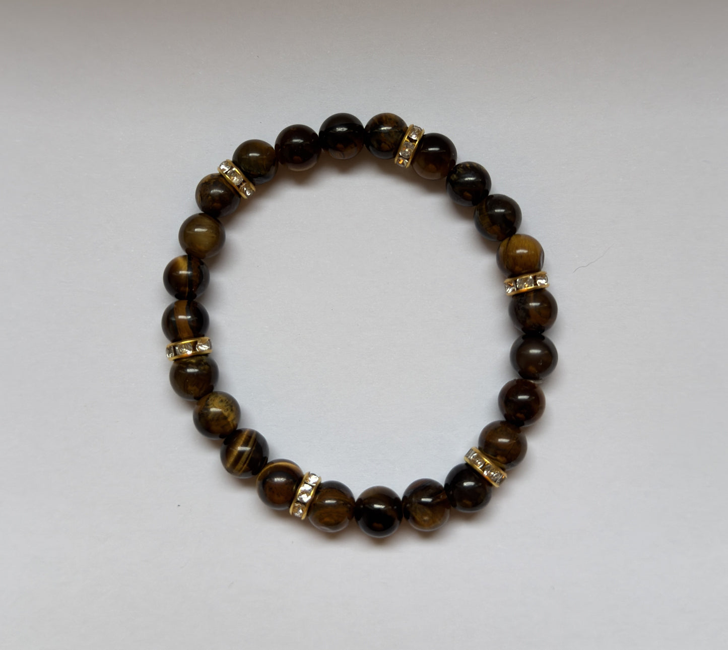Diamante Tiger Eye Bracelet