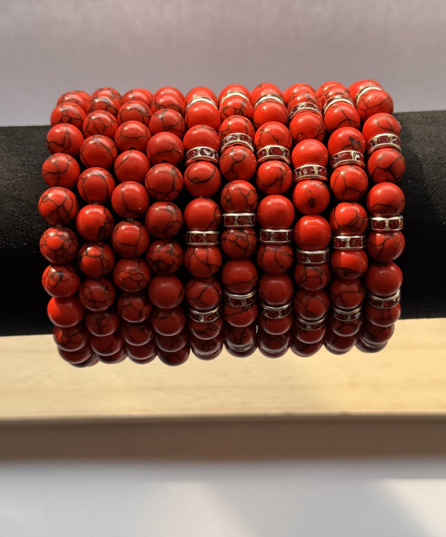 Red Howlite Bracelet