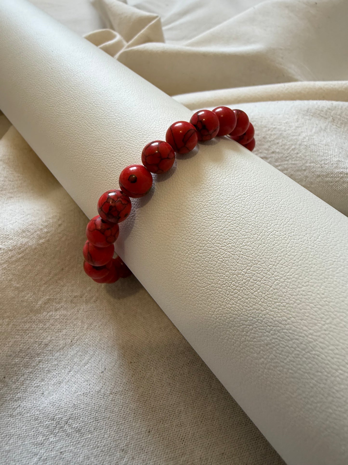 Red Howlite Bracelet
