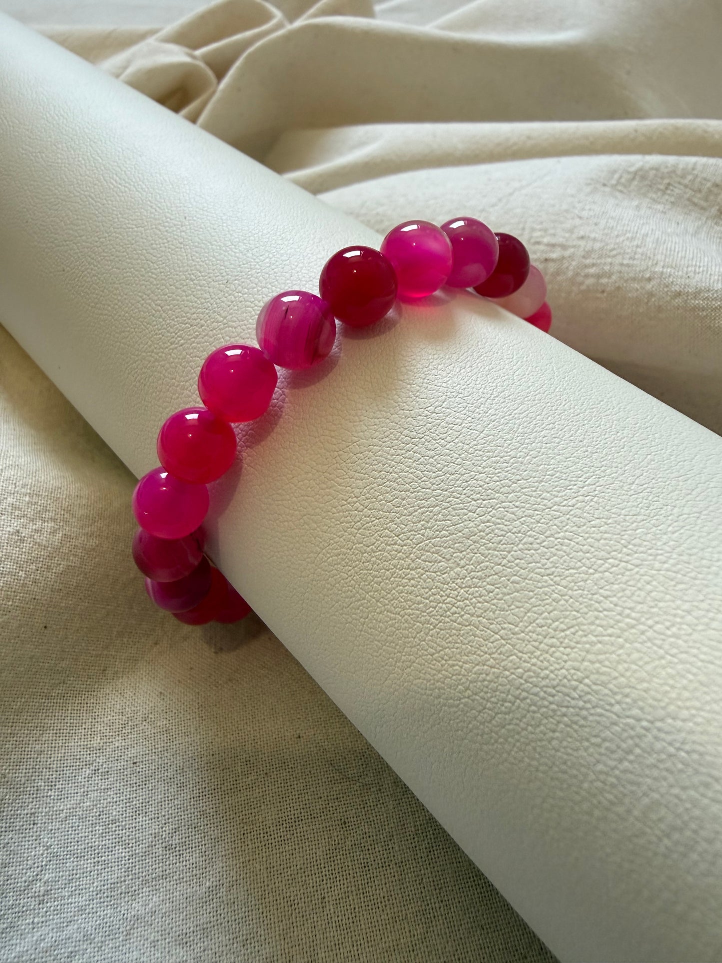 Pink Agate Bracelet