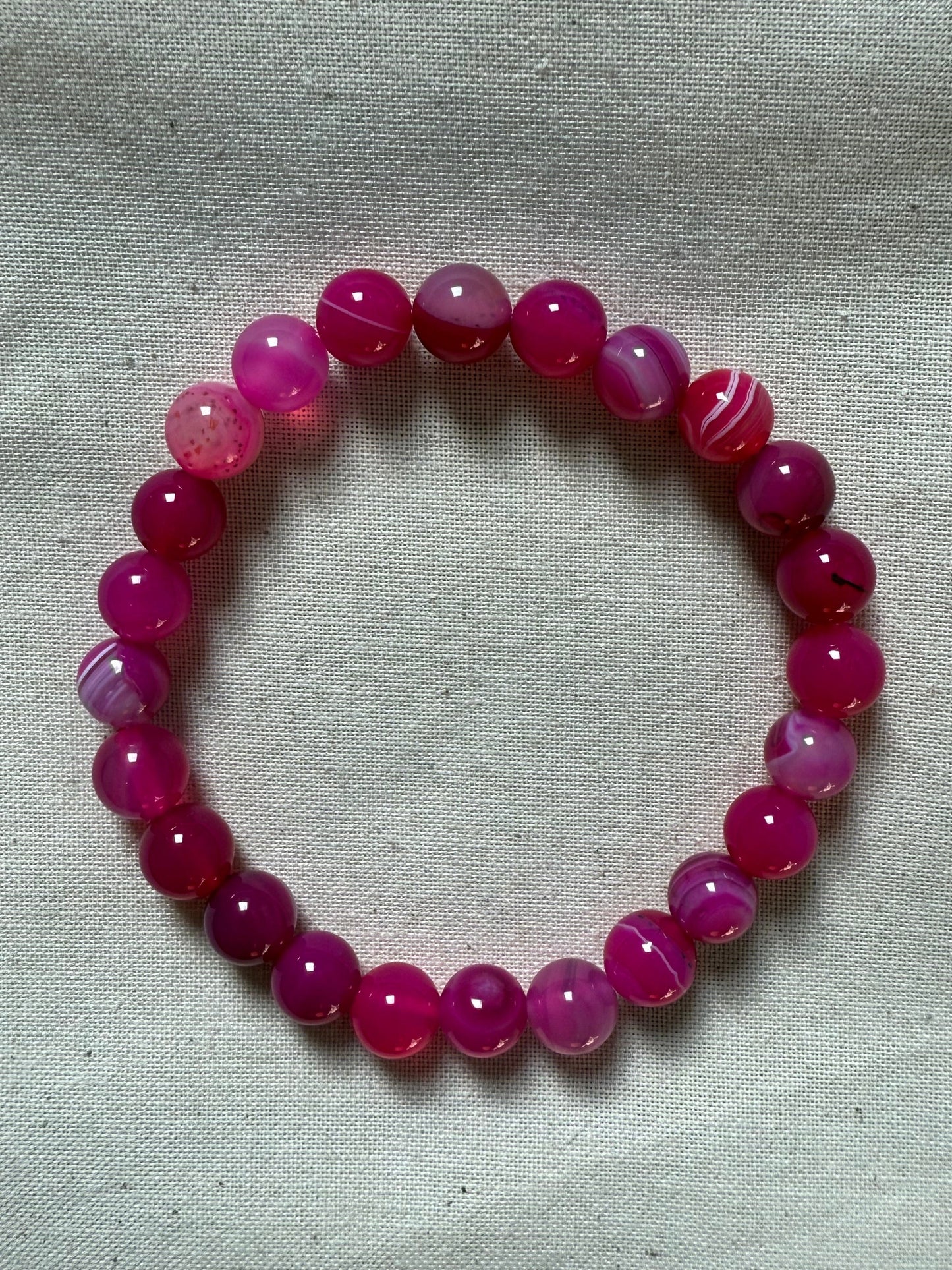 Pink Agate Bracelet