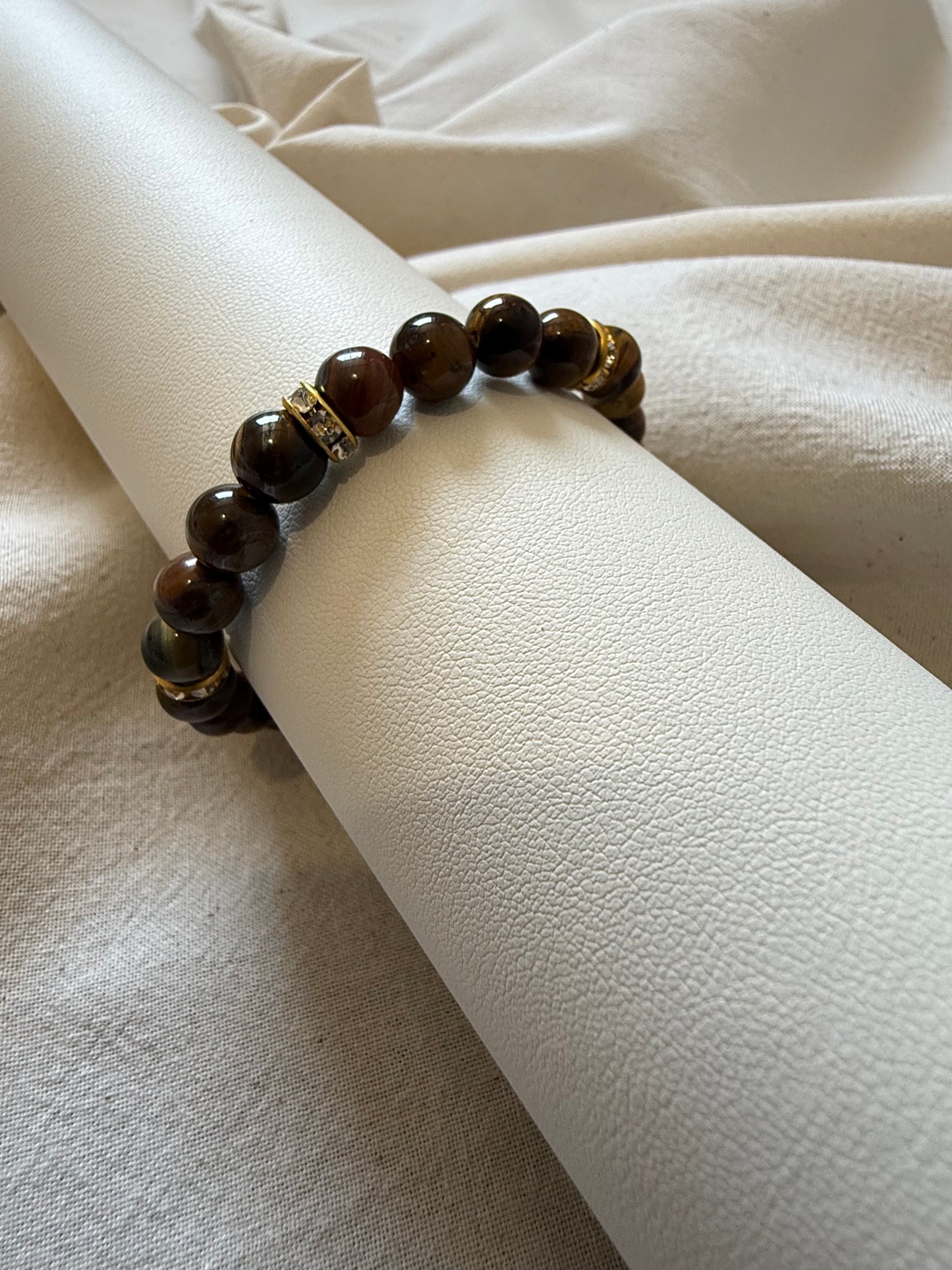 Diamante Tiger Eye Bracelet