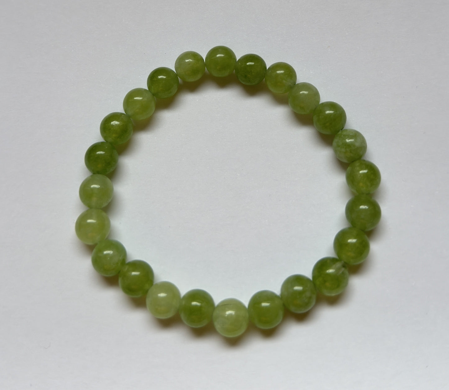 Green Aquamarine Stone Bracelet