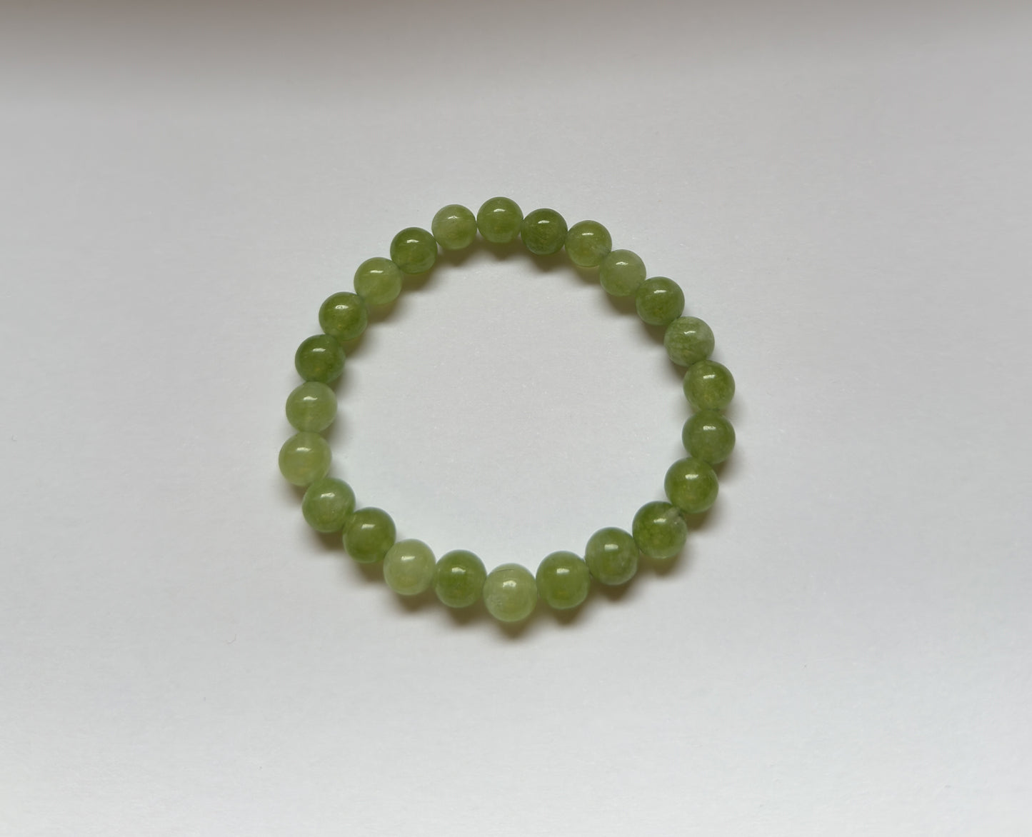 Green Aquamarine Stone Bracelet
