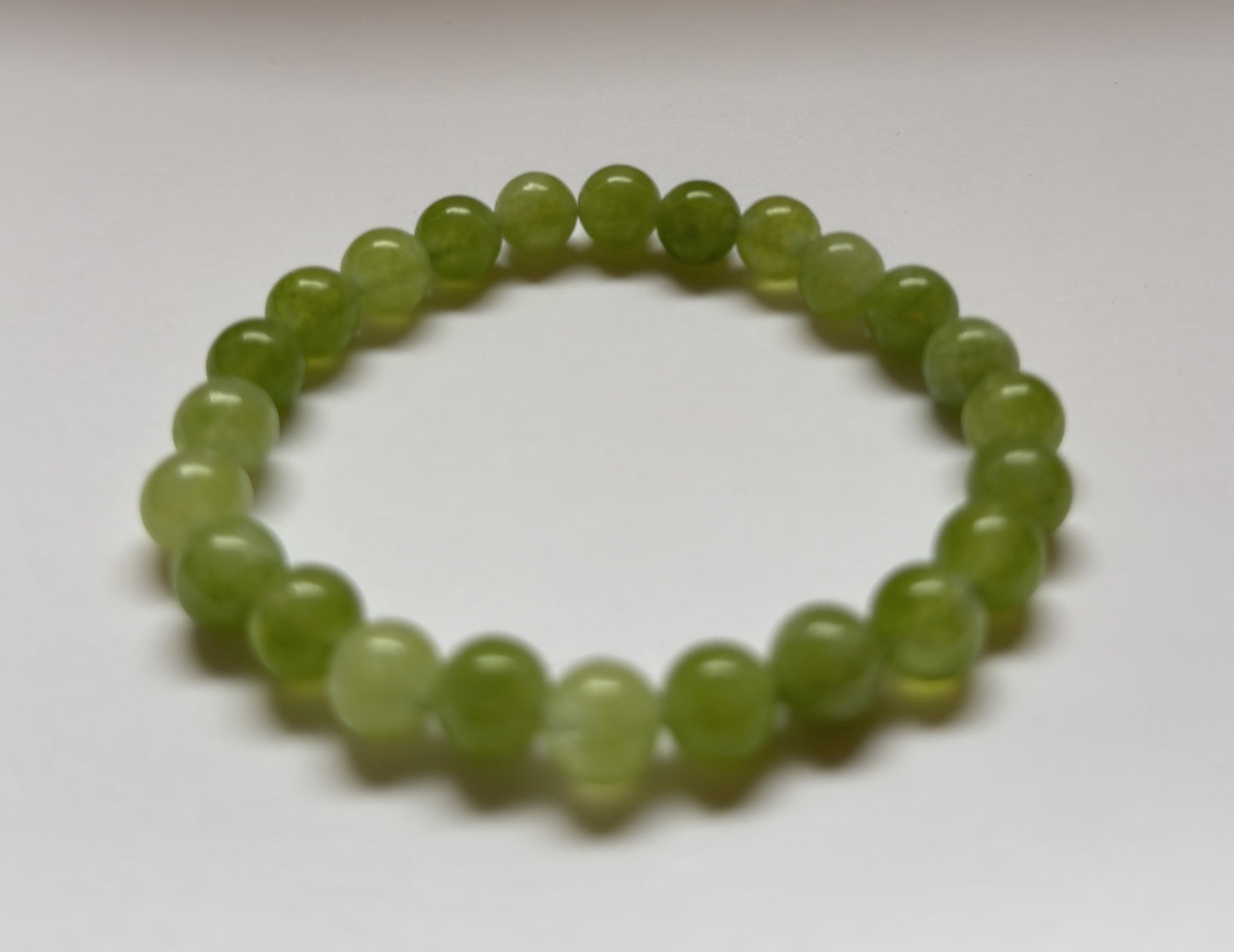 Green Aquamarine Stone Bracelet