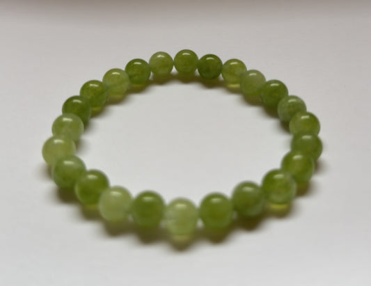 Green Aquamarine Stone Bracelet