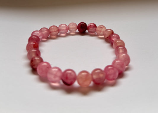 Rose Quartz X Pink Jade Bracelet