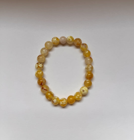 Yellow Agate Bracelet