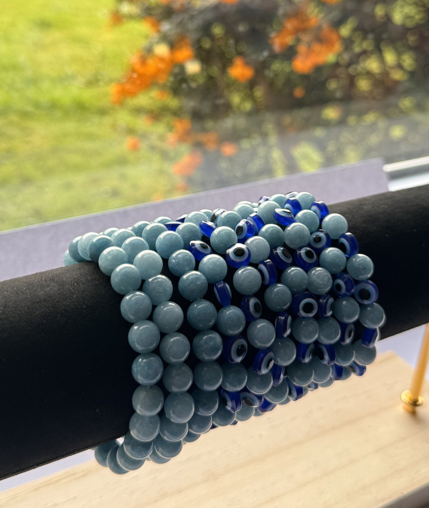 Evil Eye Aquamarine Bracelet