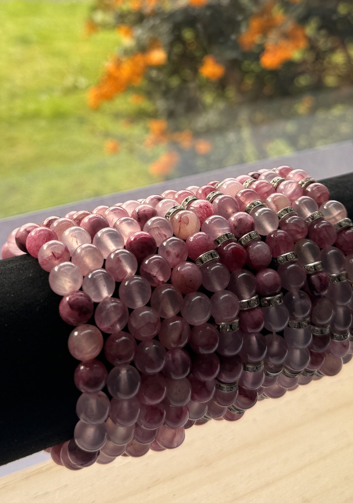 Rose Quartz X Pink Jade Bracelet